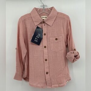 NWT Me & Henry long sleeve button up. Size 4/5